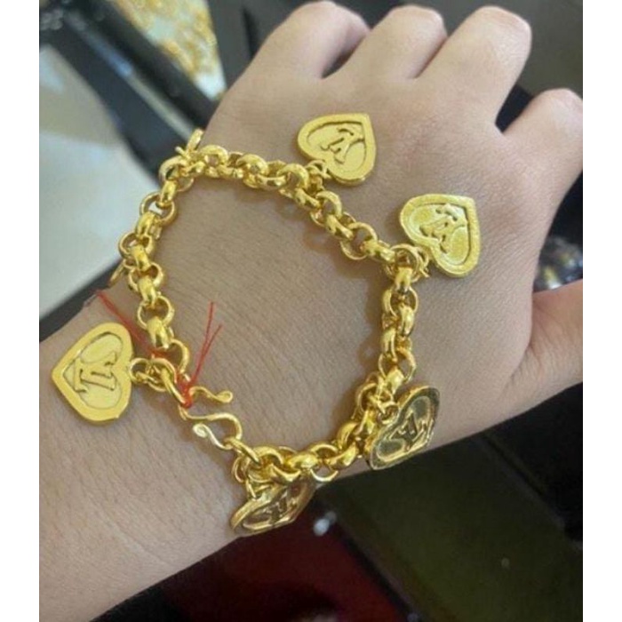 Jual Gelang emas louis vuitton kadar 375 berat 5.10 gr