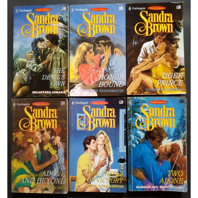 

Cover Lama Sandra Brown 6 Buku