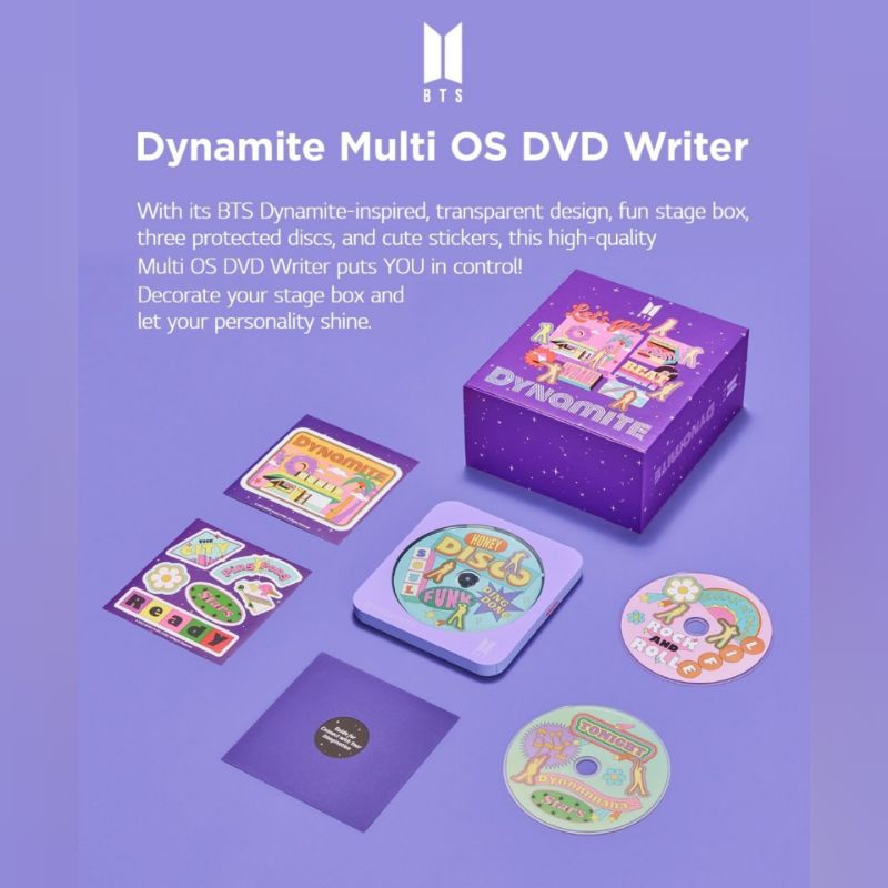 OFFICIAL BTS DYNAMITE MULTI OS DVD WRITER EDITION