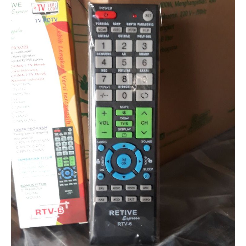 Remote Tv Universal Retive
