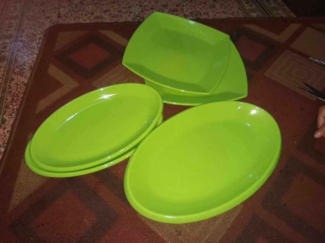 Piring Plastik Oval , Piring Ikan Golden Sunkist Pi-8006