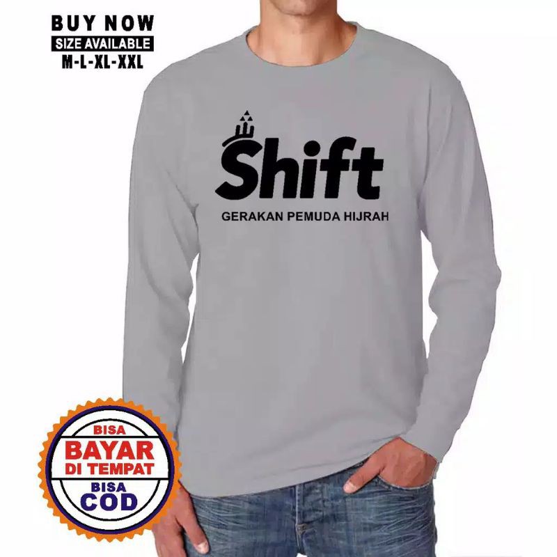 Kaos Dakwah Islami Lengan Panjang SHIFT size L/XL/XXL-4