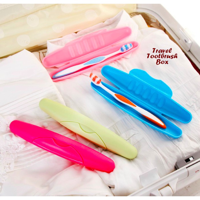 Travel Toothbrush Box - Kotak untuk tempat sikat gigi mudah dibawa