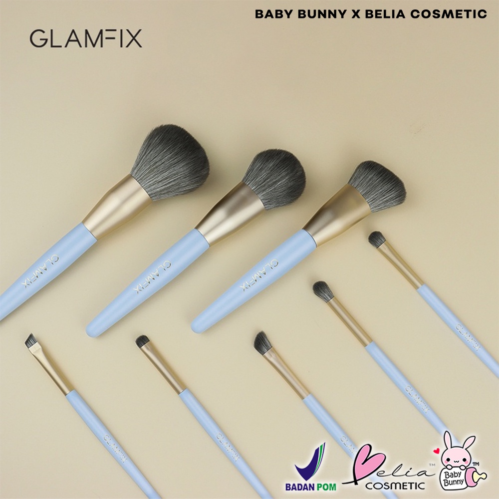 ❤ BELIA ❤ GLAMFIX Essential Brush Make Up Set 8 Pcs PREMIUM | SET Brush Premium | Brush Make Up