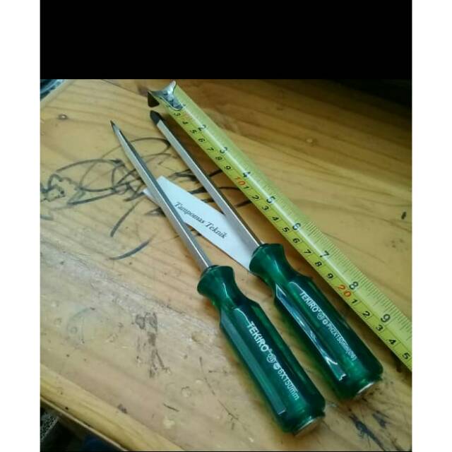 Obeng Ketok Tekiro Set 2bh 6&quot; Min Plus -/+ Obeng Getok Tembus Tekiro 6x150mm