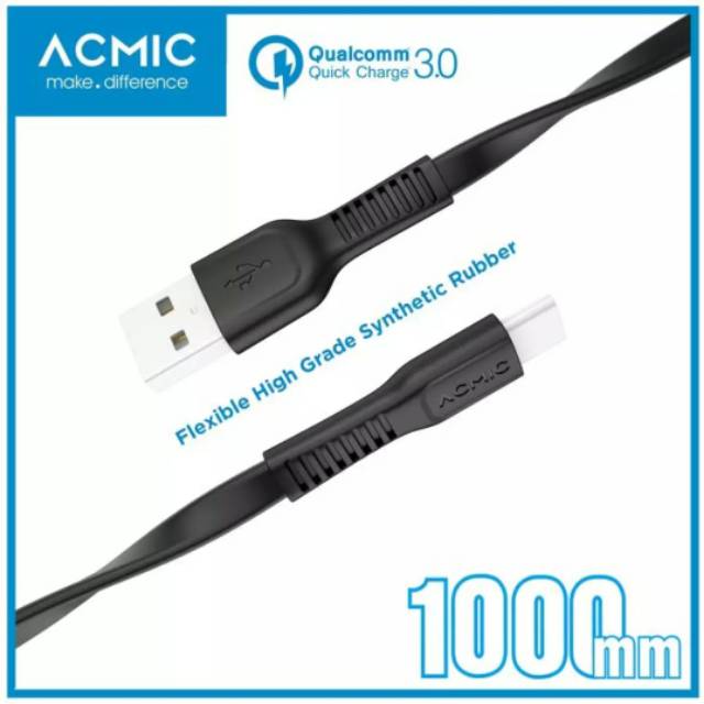 Kabel Acmic Original Support Fast Charging Micro USB - Type C - Apple