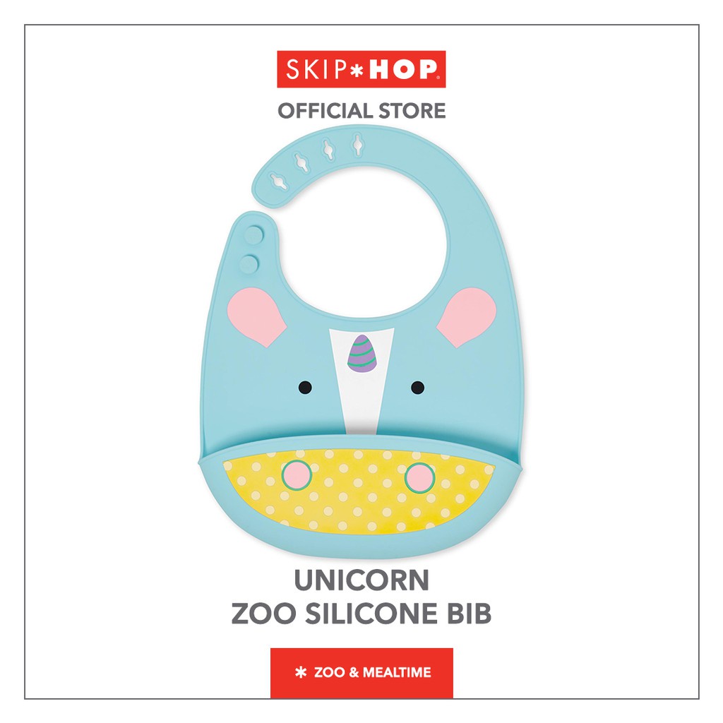 Skip Hop Zoo Silicone Bib (23220) - Celemek Slabber Anak