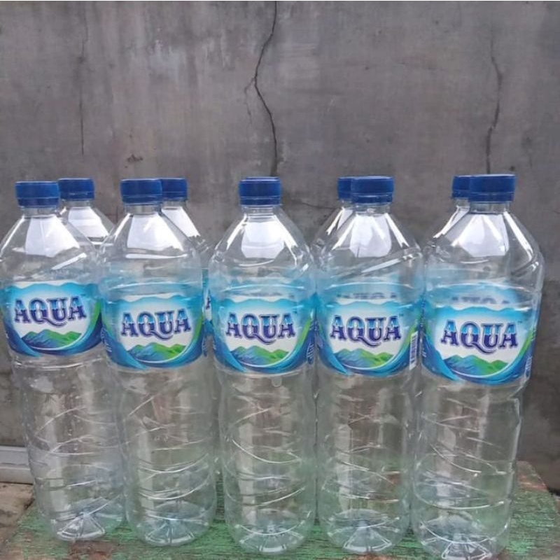 BOTOL AQUA BEKAS UKURAN 600 ML