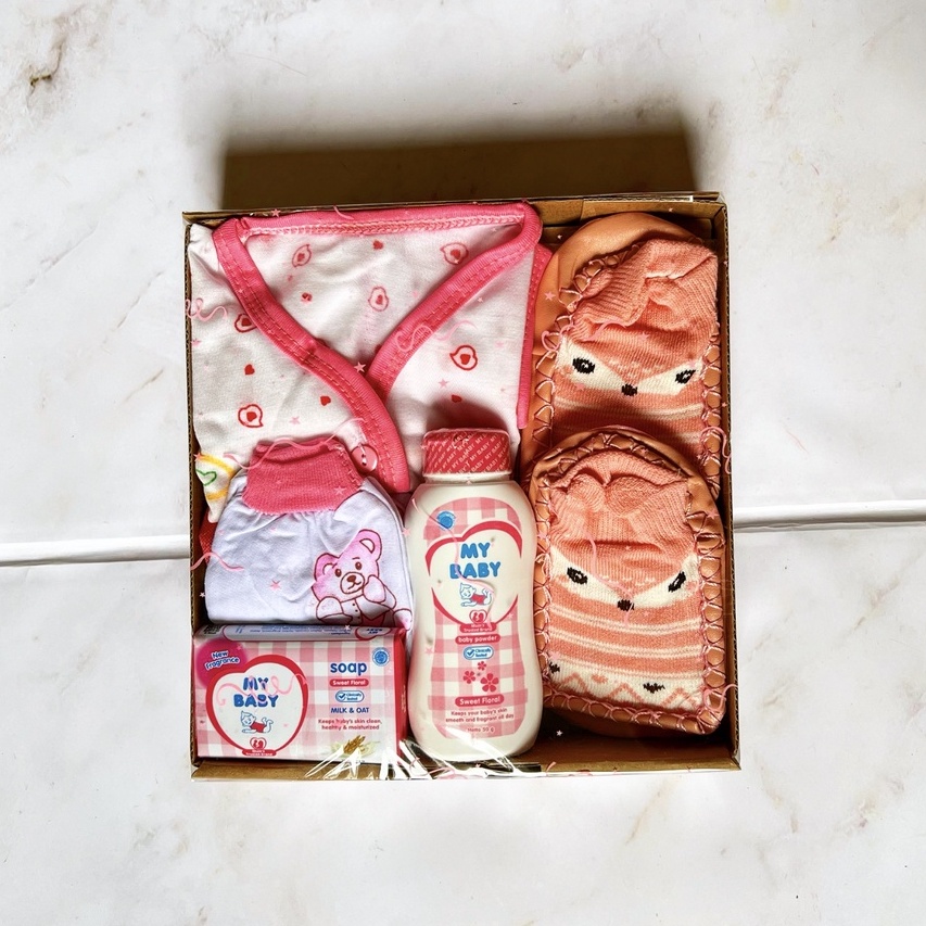 [SET 08]COD / Kado Jenguk bayi / Kado Lahiran / Paket Kado Bayi Newborn / Baby Gift Box plus Setelan Bayi / Parcel Bayi / Hadiah Bayi / Hampers bayi