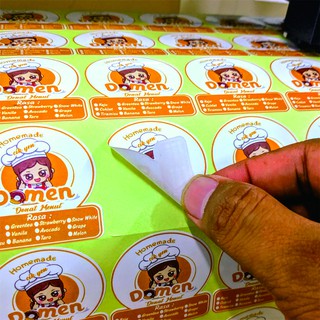  6 cm STIKER LABEL STIKER KEMASAN OLSHOP STIKER 