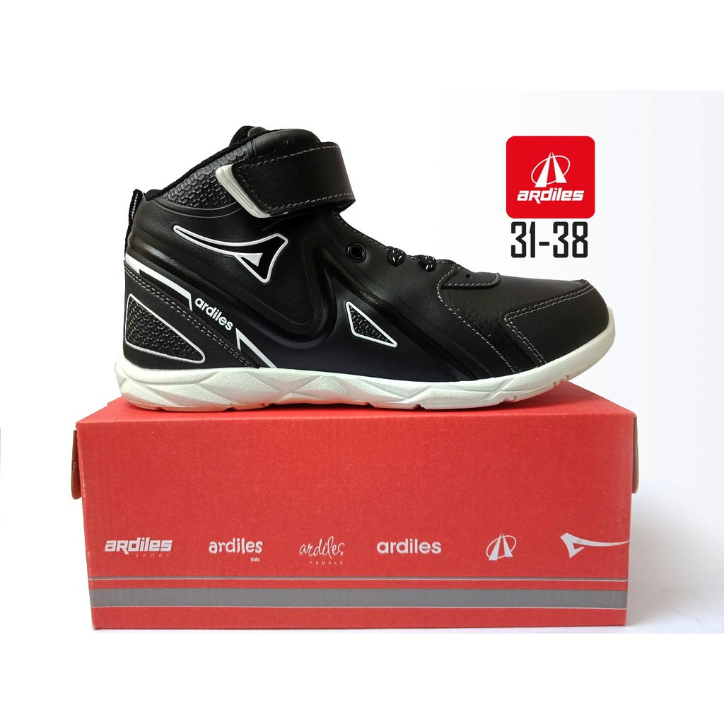 SEPATU SEKOLAH ARDILES CANYON HITAM PUTIH SEPATU ANAK SD SMP BOOTS