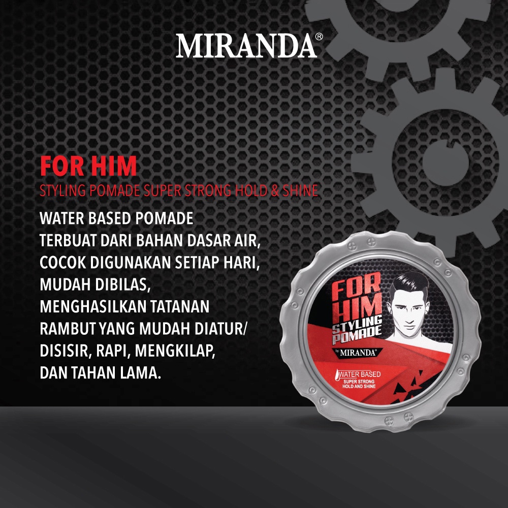 Miranda Pomade Water Based - For Him Styling Pomade Miranda 100gr