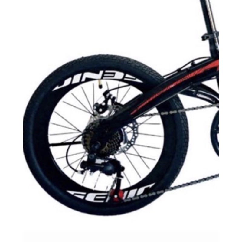 Sepeda Lipat Genio F211 by United Double Cakram Velg Besar 7 Speed Size 20Inch Garansi SNI-2