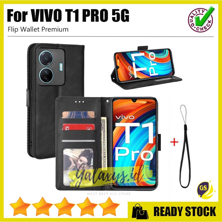 Flip Case Vivo Y36 5G T1 5G T1 PRO 5G NEW Vivo V23 5G / Vivo Y75 5G Vivo V23E V23 E Y15S Y15 S VIVO Y21T Y21A 2022 Vivo Y21 / Y21S Y21 S Y33S Y33 S Vivo V21 4G / V21 5G 2021 Flip Wallet Cover Sarung Kulit Dompet Leather Standing Casing