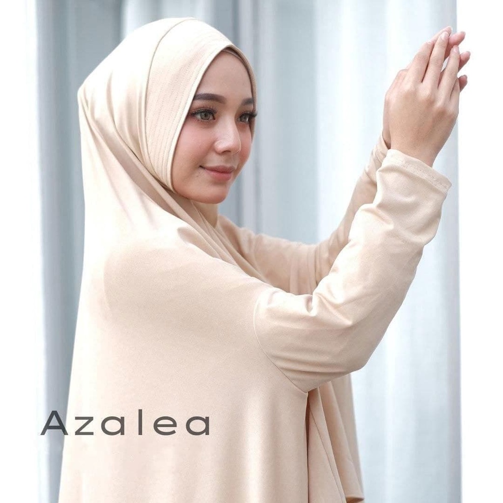 Hijab Bergo Tangan Azalea / Kerudung Bergo Lengan Jumbo Jilbab Syari Instan Tangan GOOD JERSEY