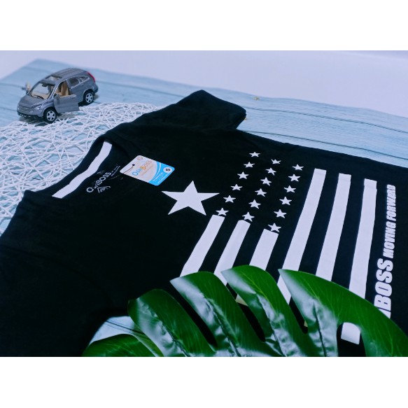 COD FREEONGKIR KAOS ANAK DISTRO MOTIF BENDERA BINTANG HITAM 1-7 TAHUN-3