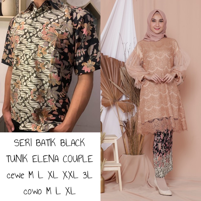 KEBAYA COUPLE ELENA SERI BLACK / KEBAYA TUNANGAN / KEBAYA KONDANGAN