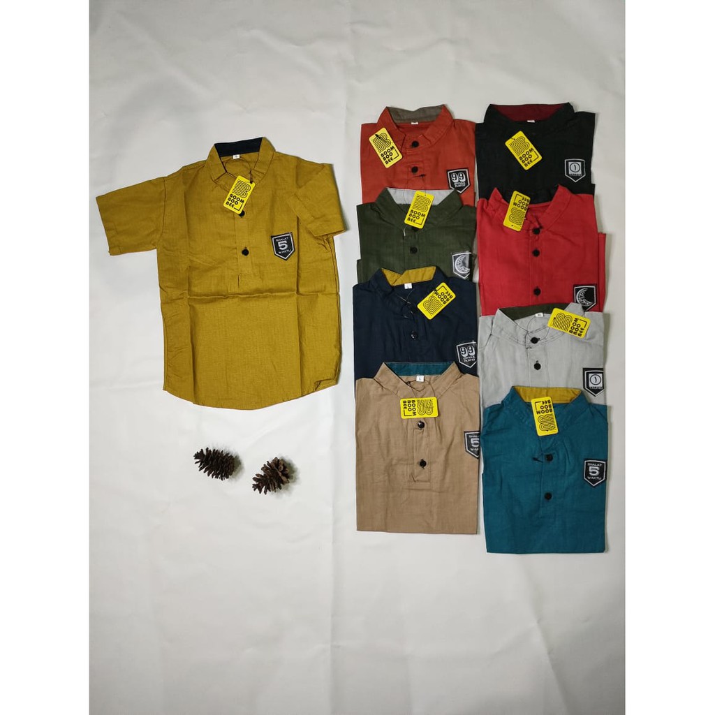 KEMEJA KOKO ANAK BOOMBOOBEE (SIZE M,L,XL)