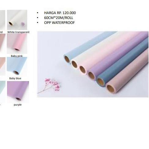 

♡ Kertas Bunga /20m color cellophane opp roll/kertas bunga buket grosir/wrapping paper ۞