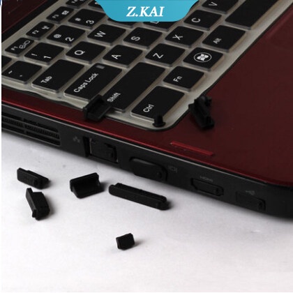 16pcs / set Cover Pelindung Plug Port Laptop Anti Debu Bahan Silikon