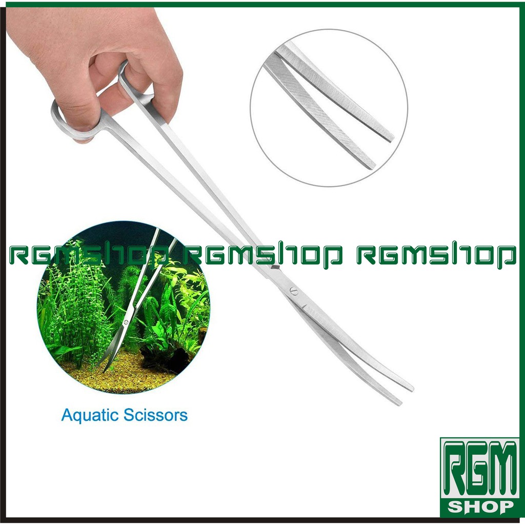 GUNTING AQUASCAPE PANJANG TRIMMING CLAMPER STAINLESS STELL MURAH