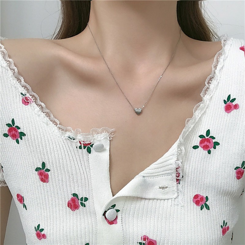 [COD] Kalung Wanita Retro Liontin Love Simple Korea Fashion Import Murah MA05