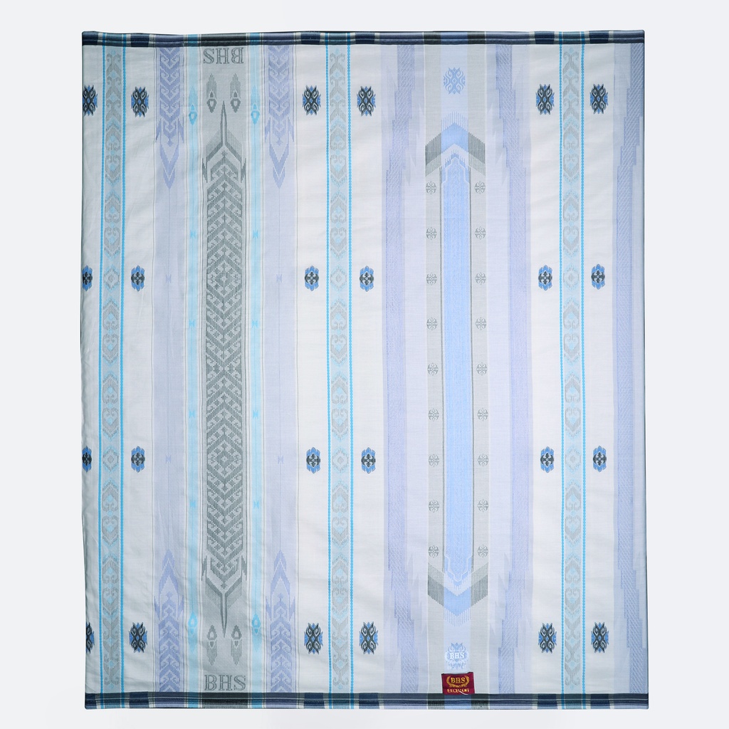 Sarung BHS Excellent Gold Motif JGH Putih Biru // BHS JGH // COD