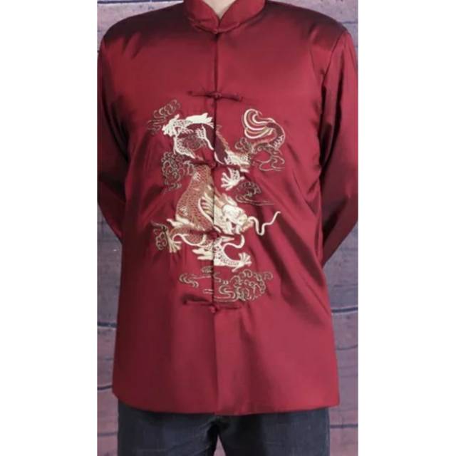 cheongsam pria / cheongsam panjang / cheongsam motif/cheongsam import