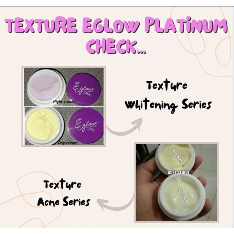 eglow platinum whitening / eglow platinum acne / ecer eglow platinum / cream eglow platinum