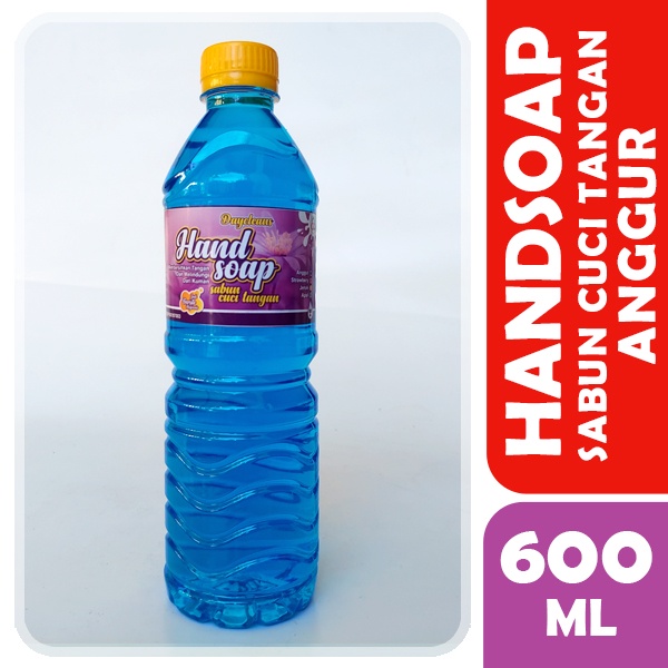 Handsoap hand wash 600 ml Sabun Cuci Tangan (STRAWBERRY - JERUK - APEL - ANGGUR)