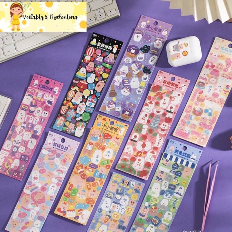 

2 lembar stiker gaya korea tema pet adventure Kerajinan DIY, Scrapbooking, Dekorasi, Jurnal, Buku Harian, Pembungkus Hadiah, Pembuatan Kartu murah sticker botol minum kawaii lucu ucul cute