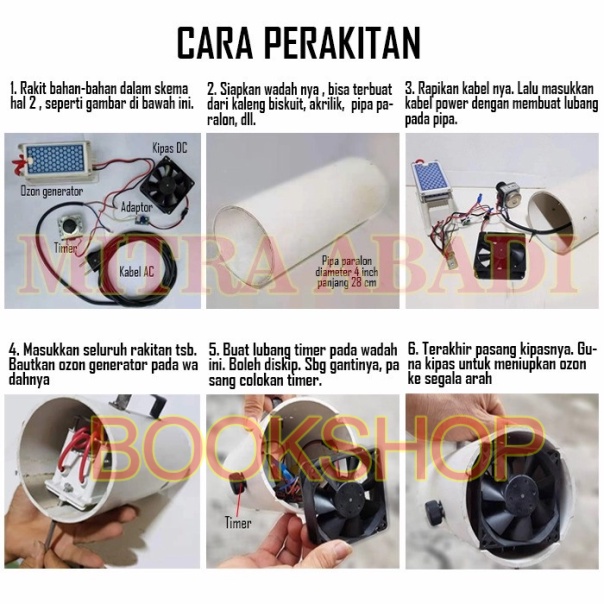 Mesin Ozonizer Generator / Air Purifier Sterilizer DIY