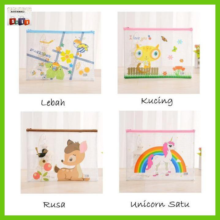 

DOCUMENTO- PF17 KOREAN LOVELY ANIMAL PVC TRANSPARANT STATIONERY A5 FILE FOLDER - LEBAH -ASLIII.