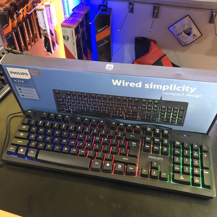 Philips K214 6 Color LED Gaming Keyboard