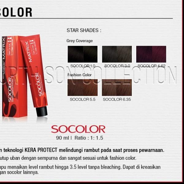 ♣ Matrix Socolor so color cat rambut pewarna semir rambut 90ml - socolor, 7.5 ✲