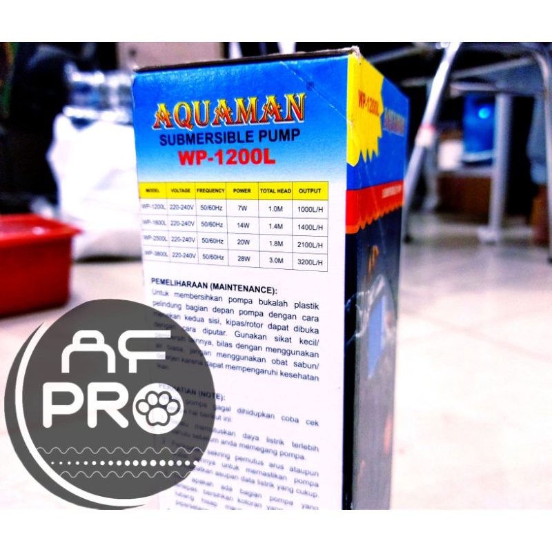 PROMO MURAH Pompa Aquarium Internal Filter AQUAMAN WP 1200L