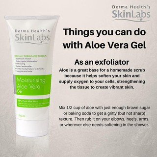 SKINLABS Moisturising Aloe Vera Gel 200 ml Derma Health's BW CR