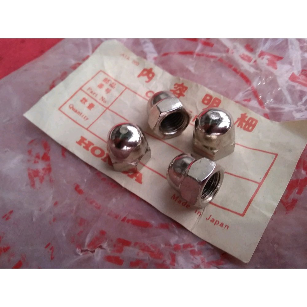 mur topi baut drat 14 crome NOS shock shok sok belakang harga 4 biji cb100 cb125 cb 100 125 gl cg