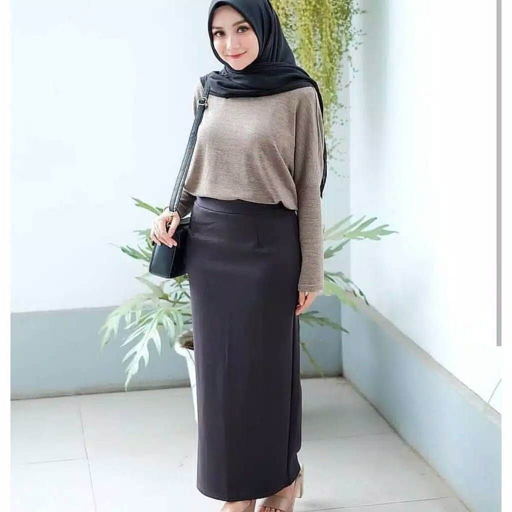 ROK SPAN SCUBA TURKEY MAXI SKIRT PREMIUM