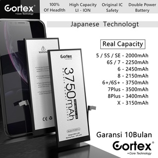 Cortex - Double Power - Baterai - LI-ION - Battery - High Capacity - Batre - Batrai