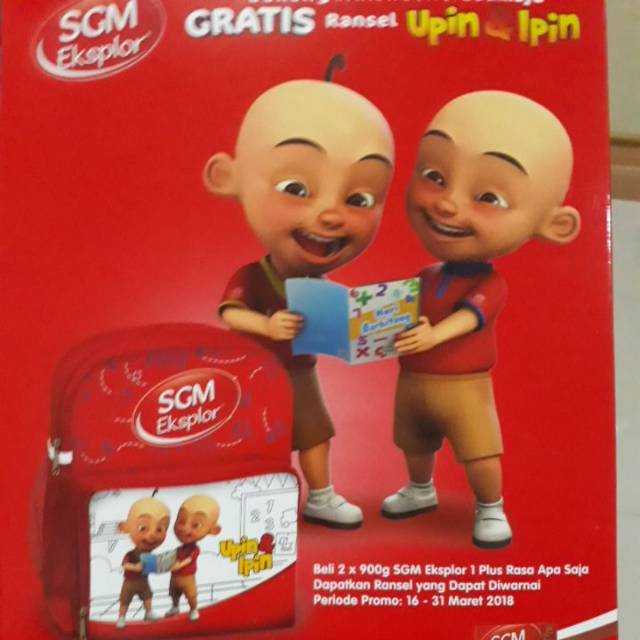 Tas Ransel Anak yang dapat diwarnai. Hadiah susu sgm