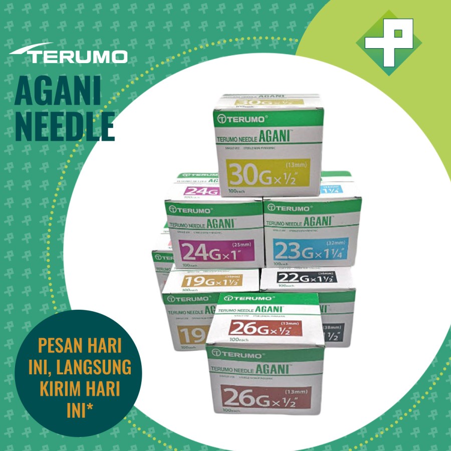 Terumo Agani / Needle Terumo Agani / Jarum Suntik Terumo Agani isi 100'S