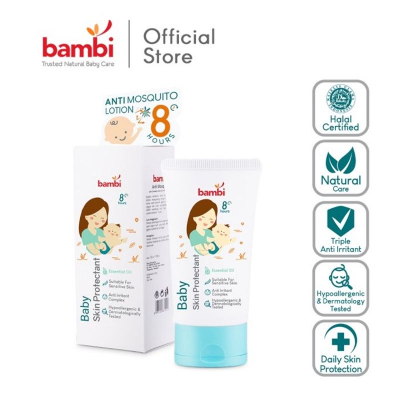 Bambi Baby Skin Protectant 50 ml Anti Mosquito Lotion