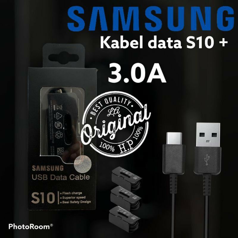 KABEL DATA SAMSUNG ORI 100% S10/S10 + 3.0A FAST CHARGING