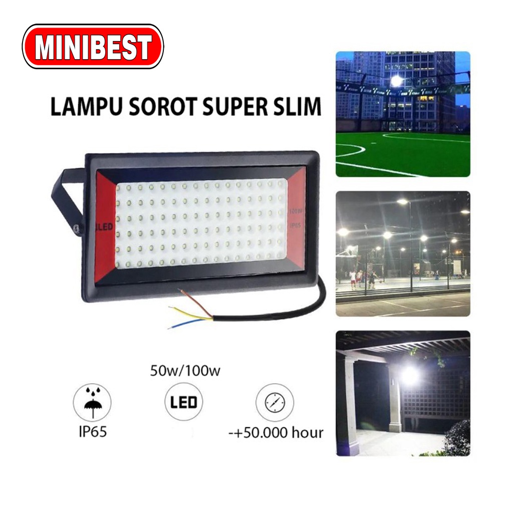 [MB] LAMPU SOROT LED 50w - Lampu tembak outdoor LAMPU LED REKRAME / LAMPU SOROT 100W 7074