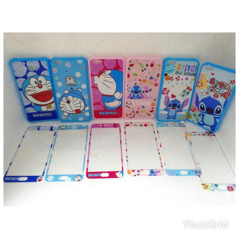 Silicon casing anticrack Disney 360 Samsung C9 C9 pro Free tempered glass