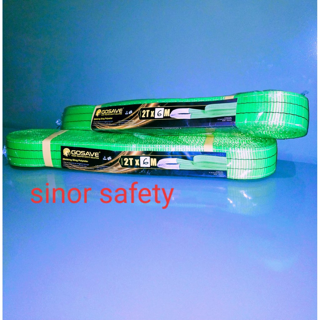 WEBBING SLING SAFETY 2 Ton x 6 Meter Tali Pengikat Pengangkat