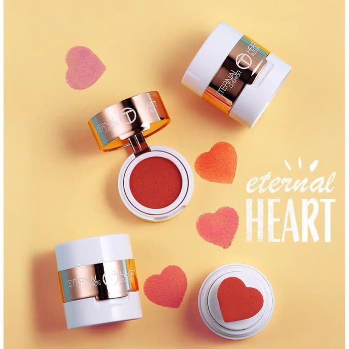 O.TWO.O Eternal Heart Blush On Cushion Pemerah Pipi bentuk Hati ORI