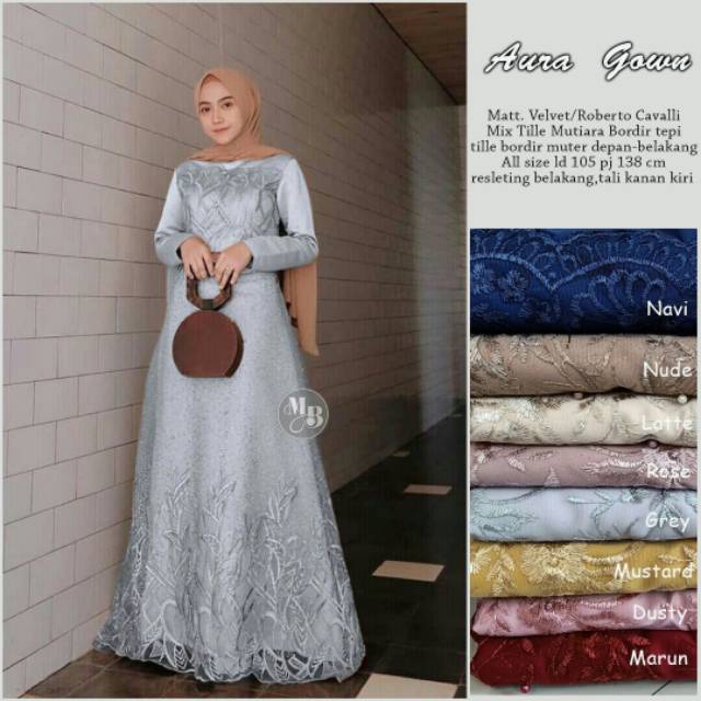 AURA GOWN BEST SELLER GAMIS ORI PALING DI CARI DI SHOPEE