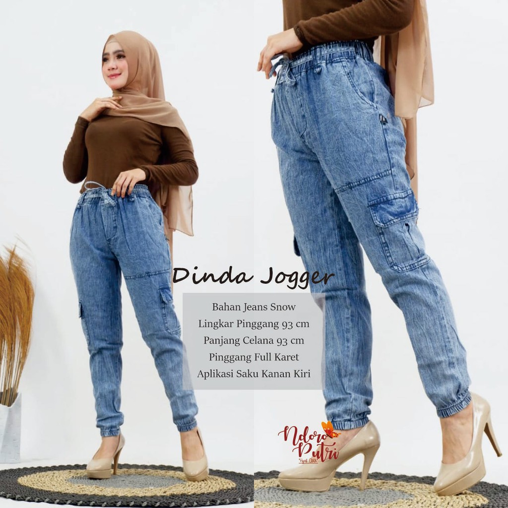 Celana Jeans Jumbo Fit to XXXL Jogger Wanita Oversize Premium